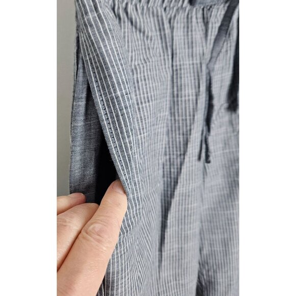 Levis Womens XS Pajama Set Navy Heather Henley Top Gray Drawstring Pants Lounge - Picture 9 of 14